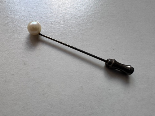 Krawattennadel silber mit - i,