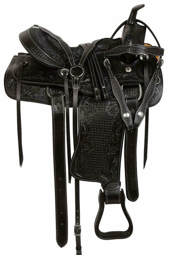 Black gaited western barrel - gaited,