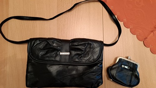 Handtasche schwarz mit - ,