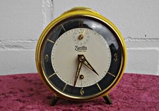 Alter ZENTRA DUGENA Zwei Ton Wecker Tischuhren Schreibtischuhr Handaufzug