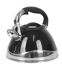 Kela Wasserkessel Varus 3L Edelstahl schwarz Induktion Teekessel Ø22cm