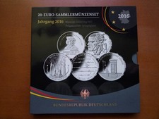 5x 20€ 925er Silbermünzen
