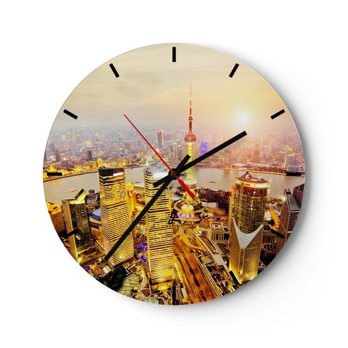 Modern wanduhr 30x30cm - modern, rund
