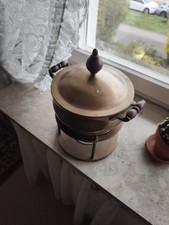  Messing, innen Kupfer Fondue