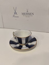 Meissen Tasse und Untertasse Kobalt