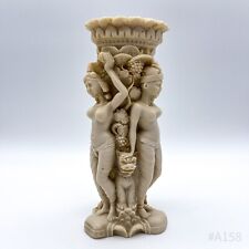 Vintage Kunstharz Blumenvase