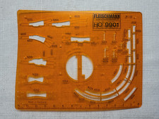 Fleischmann 9901  Gleisplanschablone Modellgleis, Spur H0 1:87, Schnäppchen !!!
