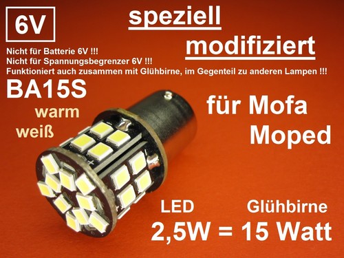 Led ba15s für - ba15s, 6v