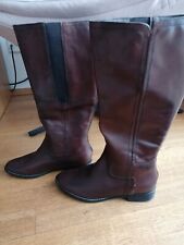 Tamaris Stiefel, braun, Gr. 38, Leder, Warmfutter, Reissverschluss hinten, neu 