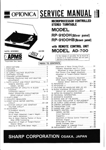 Service manual anleitung - service, für