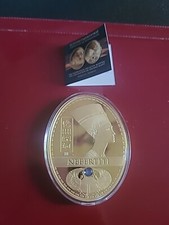 Nofretete 999gold plated 24 Karat 180g