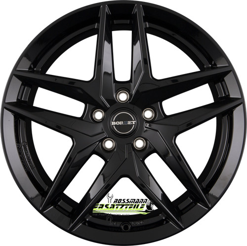 Borbet black glossy - black, 7.5x17