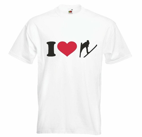 Shirt love ski fahren - i,