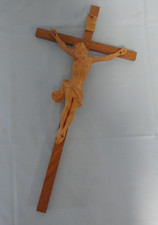 Schönes altes Kreuz/Kruzifix/Wandkreuz - Jesus am Kreuz - Geschnitzt