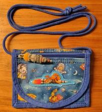 Brustbeutel, Geldbeutel, Rakete, Raumfah, Spiegelburg, blau