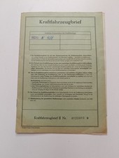Original Fahrzeug Brief