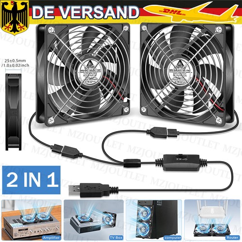 Usb ventilator 140mm - 2-in-1-usb,