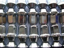 20 x Radmuttern Chrom M12x1,25 Kegel SW19 Nissan Smart Suzuki Opel D2C Alufelgen