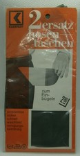 Vintage: KARSTADT (Ersatz) Hosentaschen zum Einbügeln, 1 Paar (2 Stück), grau