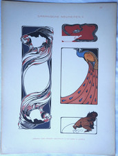 Original Lithograph JUGENDSTIL