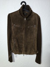 ARMA Damen Lederjacke mit Strickärmeln – Gr. 42/44 – Echtleder