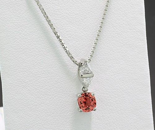 Padparadscha saphir brillant - padparadscha,