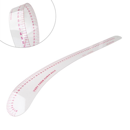 Kunststoff kurvenlineal 2mm - kunststoff-kurvenlineal, 1,2mm