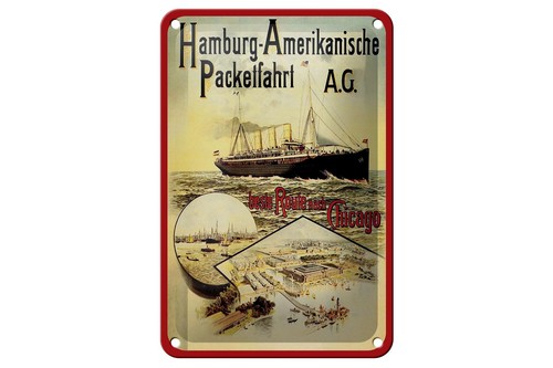Blechschild reise 12x18 - blechschild,