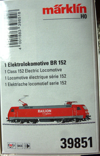 Märklin 39851 152 railion - märklin,