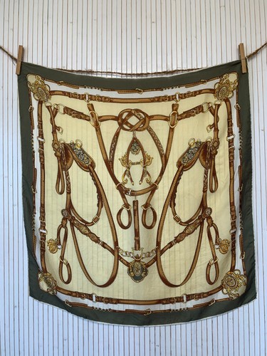 Vintage seidenschal quadrat - vintage,
