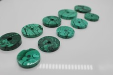 Malachite Flat Donut Pendant