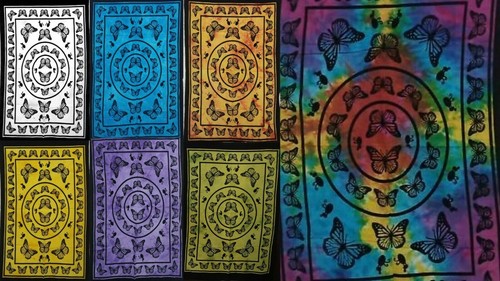 Indischer mandala wandteppich - indischer,