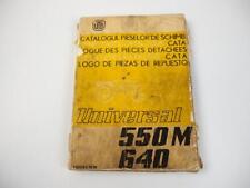 UTB Universal 550M 640 Tractor Schlepper Spare Parts List Ersatzteilliste 1979