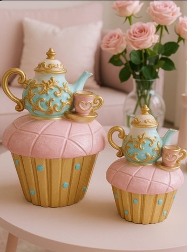 Cup cake mit - cup, tea