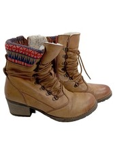 Rieker Damen Leder Stiefel Gr