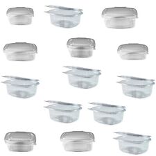 Feinkostbecher oval klar angehängter Deckel 125-2000 ml PP PET Metzgerei Im