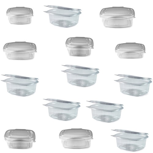 Feinkostbecher oval klar