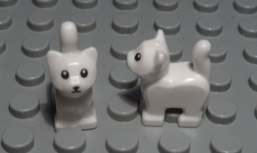 Lego figur tier katze weiss - katze,