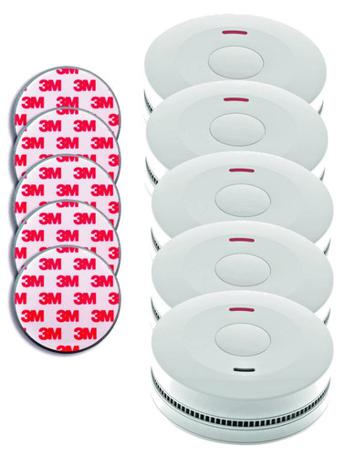 5er rauchmelder set - ,
