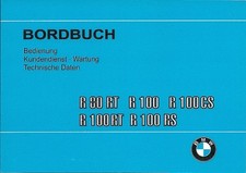 BMW Bordbuch / Betriebsanleitung R 100, 80 RS CS RT / R100CS R100RS R100RT neu