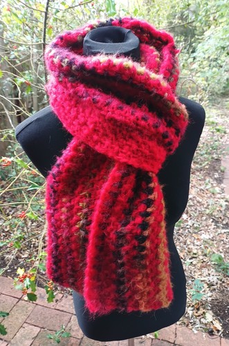 Flauschiger alpaca schal - flauschiger,