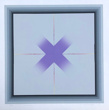 S. Matsumura- Riesiger Siebdruck -Hard Edge - Op Art -Abstakt  1976 -Signiert