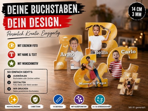 Mdf buchstabe personalisiert - mdf,