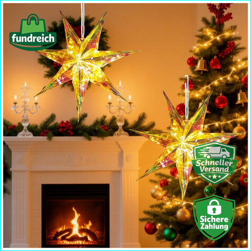 Weihnachtsstern beleuchtet - weihnachtsstern,