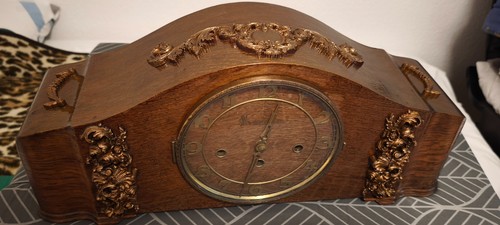 Antik kaminuhr aus holz - ,
