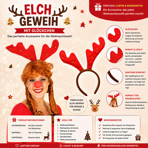 Elch geweih kopfbügel - elch,
