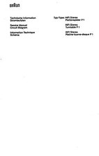 Braun Service Schaltplan für