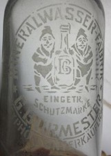 alte Mineralwasser Flasche Syphon Burmester