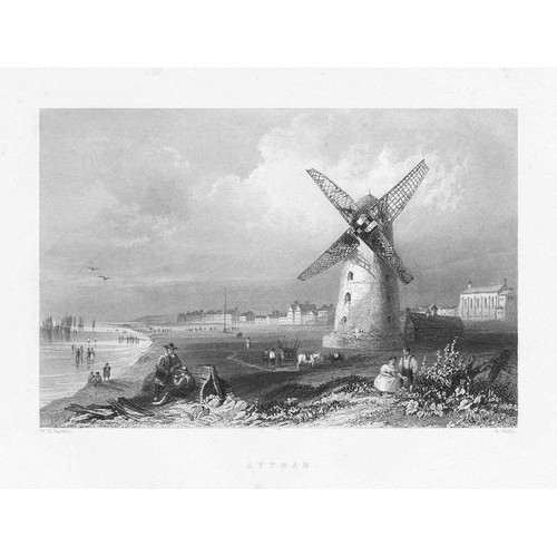 Lytham blick auf windmühle - lytham,
