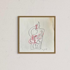 A.R. Penck Ohne Titel: Unikat-Skizze von Skulptur